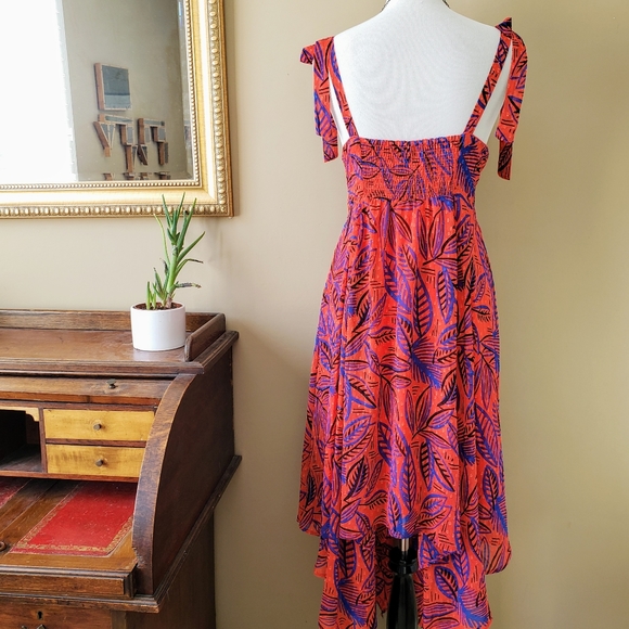 Alexis for Target Botanical Tie Shoulder Dress L - Picture 8 of 15